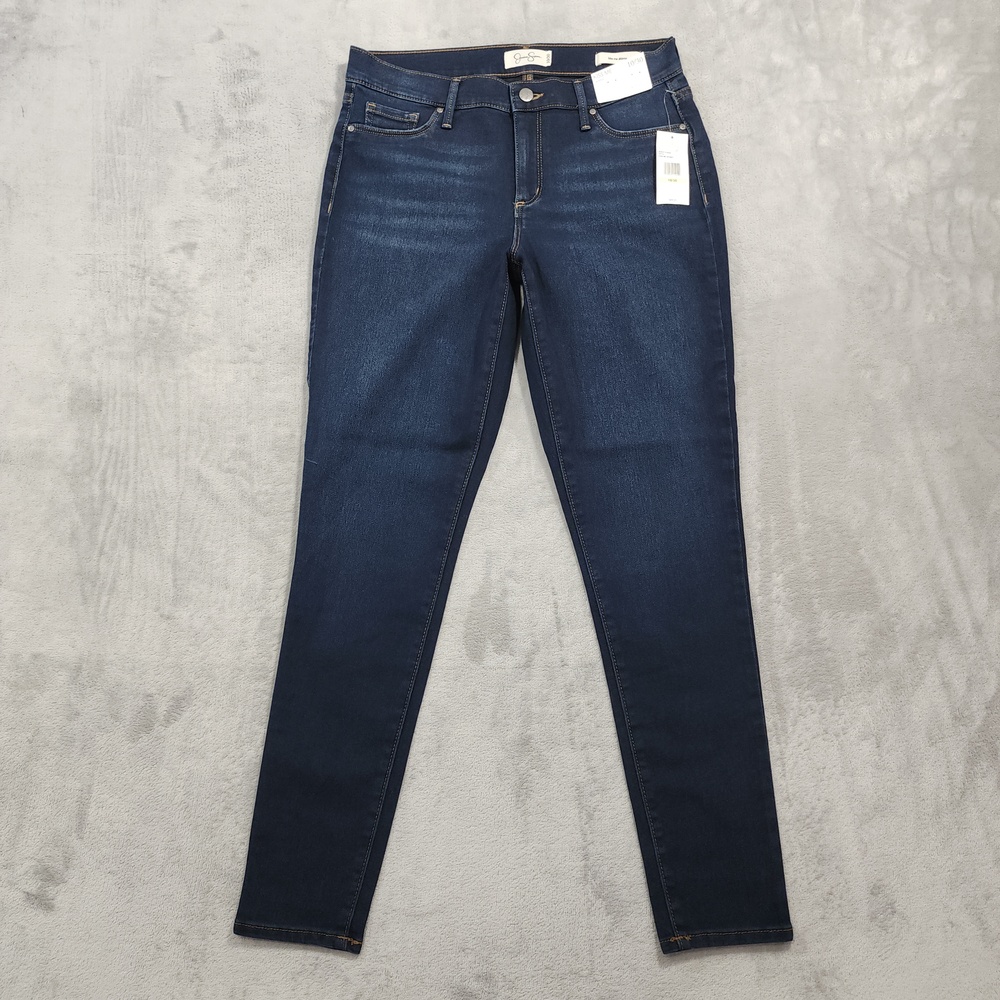 NEW Jessica Simpson Jeans Womens 10/30 Blue Dark Kiss Me Skinny Mid Rise Stretch